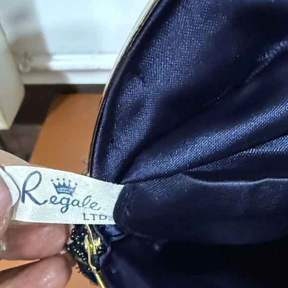 Art Deco La Regale Beaded Evening Clutch Purse - Picture 6 of 7